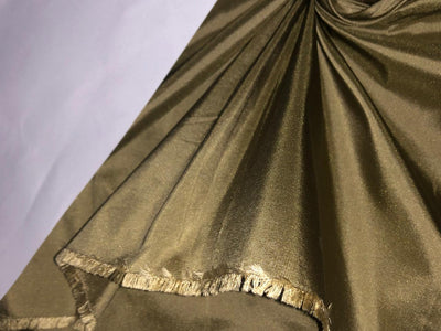 100% SILK TAFFETA FABRIC Gold X BLACK color 54" wide TAF28[1]