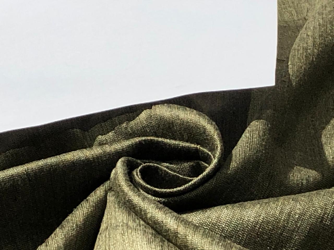 SILK TUSSAR BHAGALPURI RAWSILKS 44"available in 2 colors dark olive and silver grey [16784/86]]