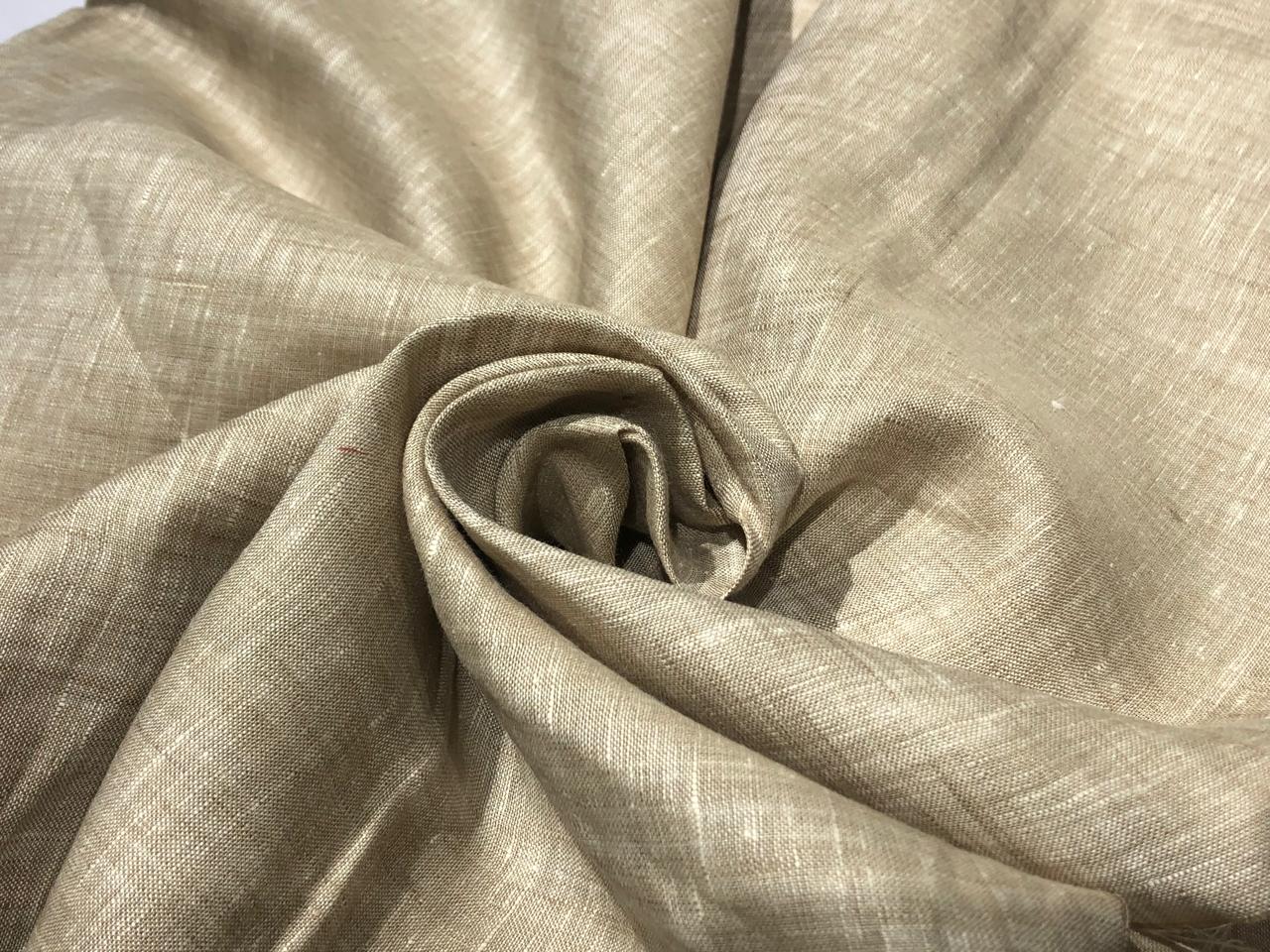 100% linen  80 LEA 58" wide available in 5 colors ivory/blue/taupe/silver grey AND sand