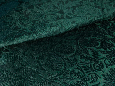 Brocade Fabric FLORAL Jacquard   44" WIDE available in 7 colors red,black,green,pink,wine,navy and goldBRO984