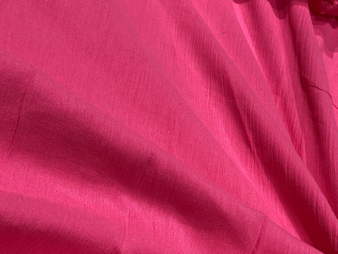 Cotton crush crepe  fabric 58" wide available in 10 colors deep orange /blush/royal blue/lemon/black/white/scarlet red/amethyst/pink and peach