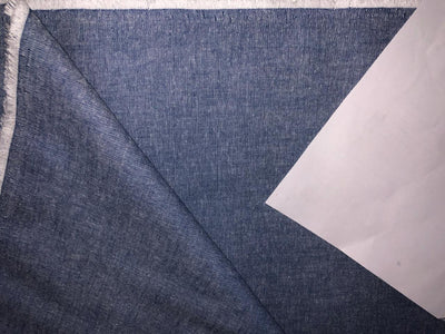 Chambray Rayon light blue denim look fabric 58&quot; wide 11872]