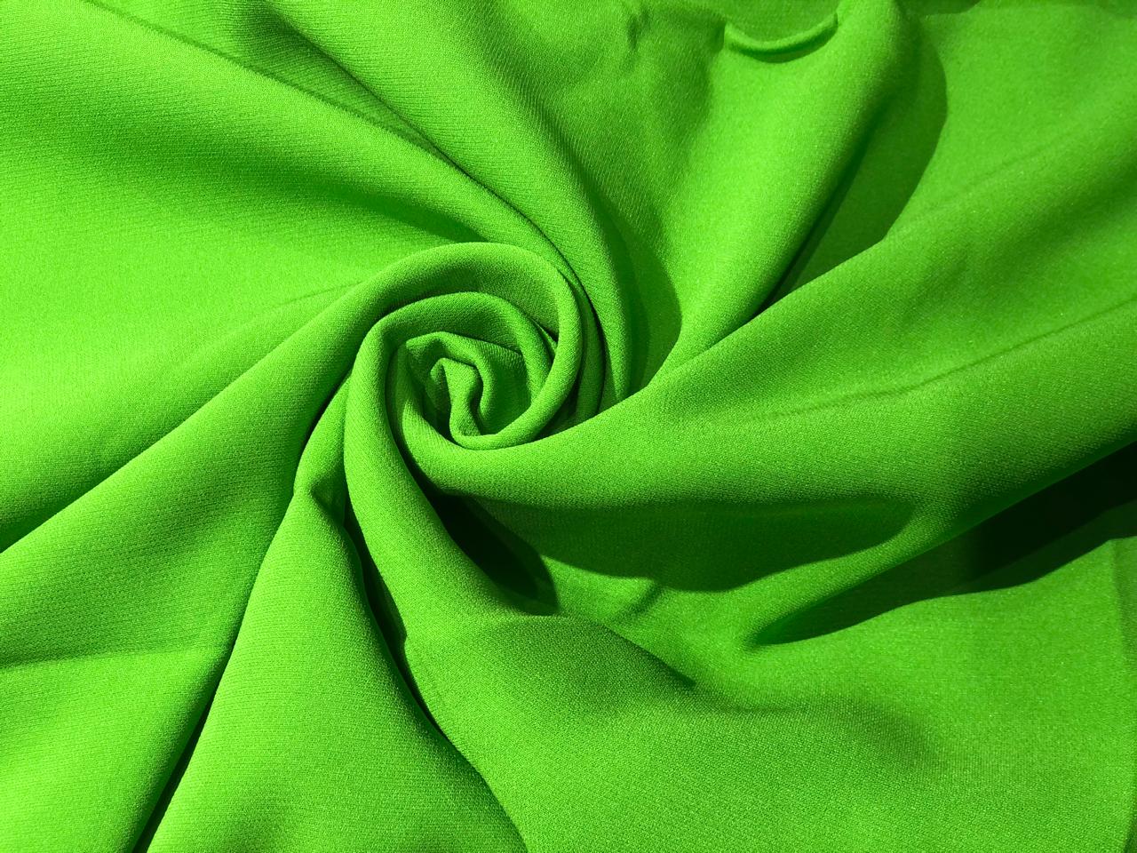 Pure silk crepe fabric 40 momme weight 44" wide available in 4 colors parrot green, aegean blueblue