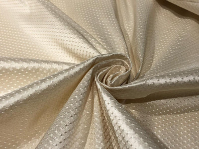 100% Silk Taffeta Jacquard Fabric SELF MOTIF  jacquard available in 2 colors light brown and cream TAFJACNEW13[2/3]