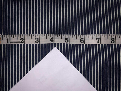 100% Cotton Denim  Fabric denim blue and white STRIPES 58" wide available in 2 sizes 0.25" and 2" stripe  [16156/16387]