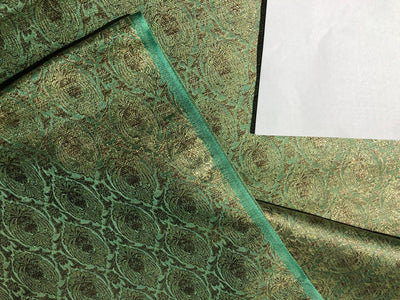 Silk Brocade fabric  jacquard  available in 2 colors mint and old rose BRO1000[4/5]