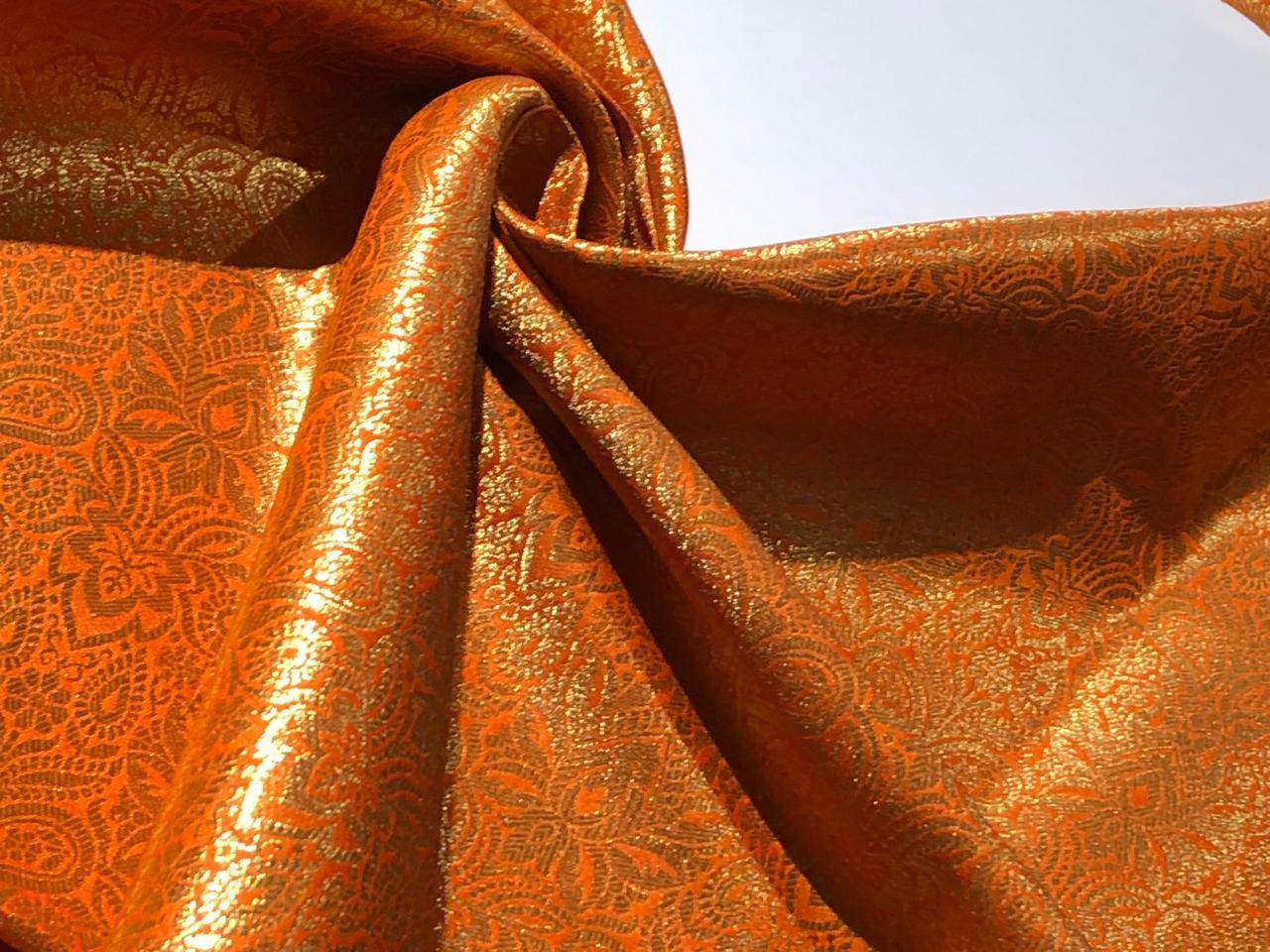 Silk Brocade fabric 44" wide INTRICATE JACQUARD available in 10 colors