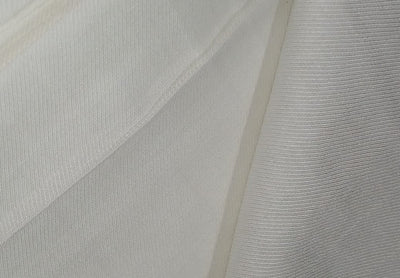 100% NATURAL FIBRE SOYABEAN PROTEIN or “vegetable cashmere” fabric White color 58" wide dyeable [16674]