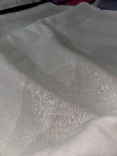 Linen fabric 44 lea 58" wide available in 2 colors black and ivory