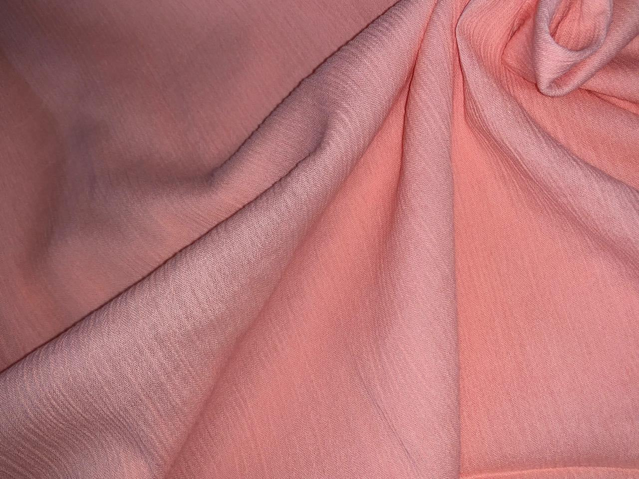 Cotton crush crepe  fabric 58" wide available in 10 colors deep orange /blush/royal blue/lemon/black/white/scarlet red/amethyst/pink and peach