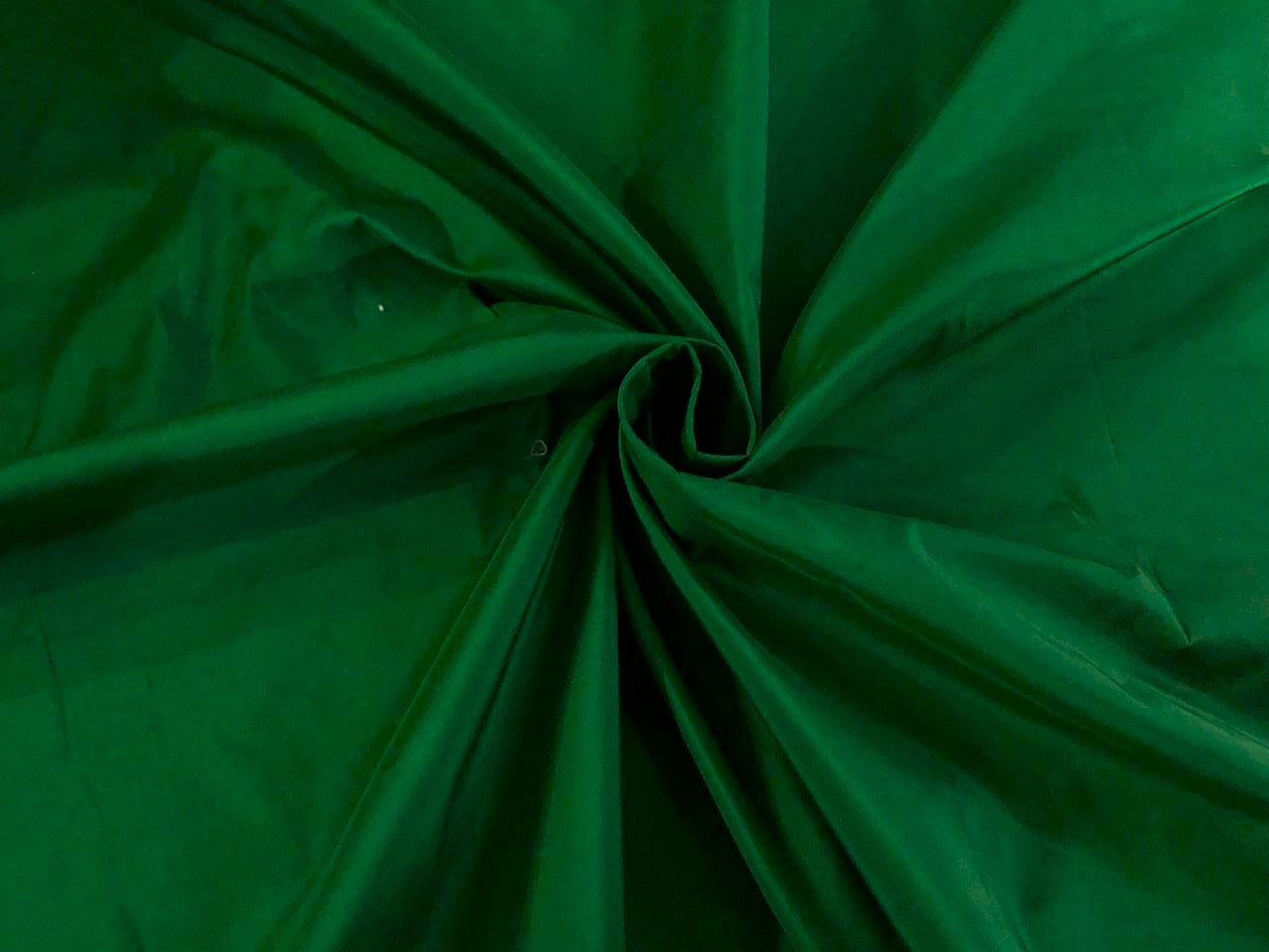 SILK TAFFETA FABRIC ~forest green TAF67[4A] 54"wide