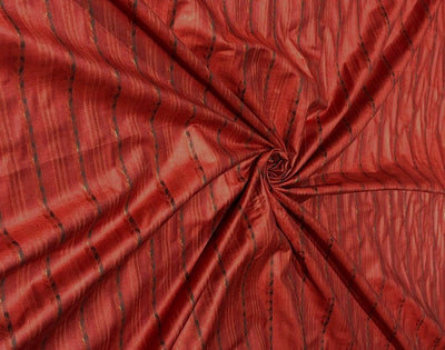 TUSSAR VISCOSE DOBBY DESIGN  FABRIC 44&quot; WIDE available in 3 colors burgundy red , ivory and green