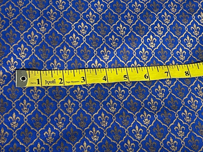 Brocade Fabric Jacquard x metallic gold Gold Color 56" WIDE BRO975 available in 3 colors purple/royal blue and peacock green