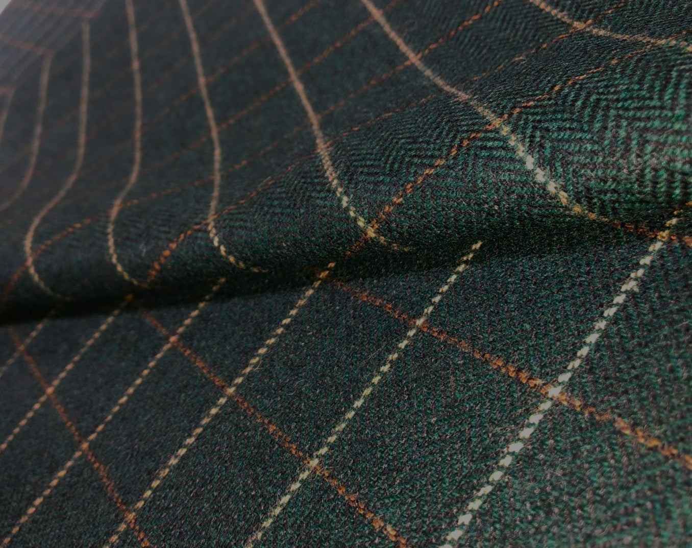 Suiting fabric made in Huddersfield ,England WOOL X TWEED  available in 3 colors teal, blue and navy[16873/74/75]