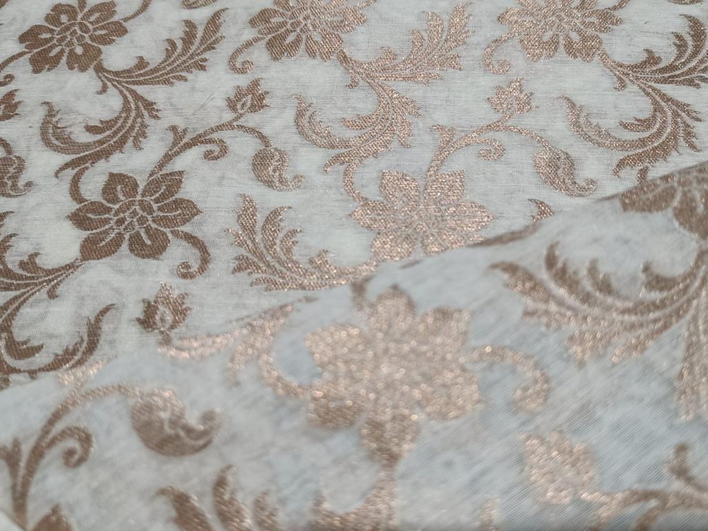 Ornate Floral Vestment Jacquard deals Brocade Metallic Fabric 61