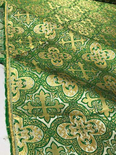 Brocade fabric VESTMENT 60" wide  available in 4 colors green/ blue/ red and purple BRO950