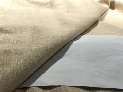 100% Linen 44 LEA premium heavy  suiting fabric 58" wide available in natural/camel/and sand gold