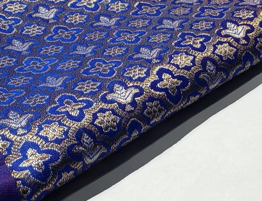 Brocade Fabric Jacquard x metallic gold Gold Color 44" WIDE BRO977 available in 7 colors bright pink , red,royal blue,teal,parrot green,mulberry and ivory