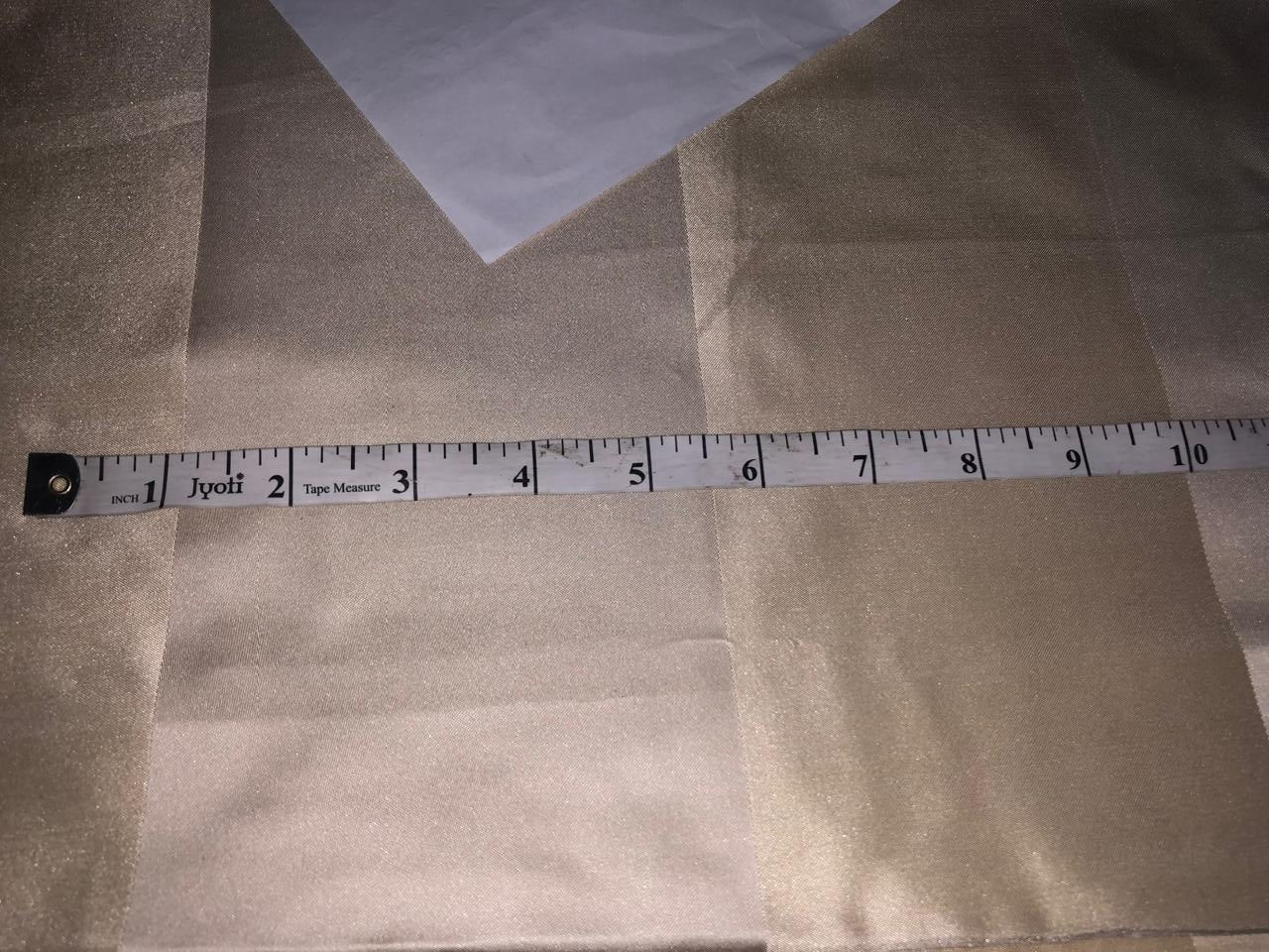 Silk taffeta large stripes IN 3 shades of cream  54" wide TAFS38 [2]