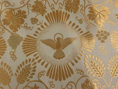 Brocade fabric VESTMENT 60" wide  available in gold x metallic gold and metallic silver BRO968