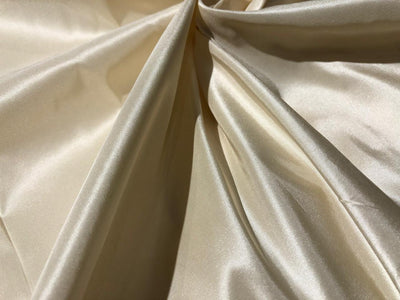 100% Pure SILK TAFFETA FABRIC IVORY TUSK color TAF334[7]