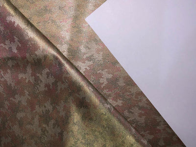 Silk Brocade Fabric  jacquard  44" wide BRO954 available in 4 colors cream pastel pink and grey /red pink and gold/sea green and lavender/pink and grey