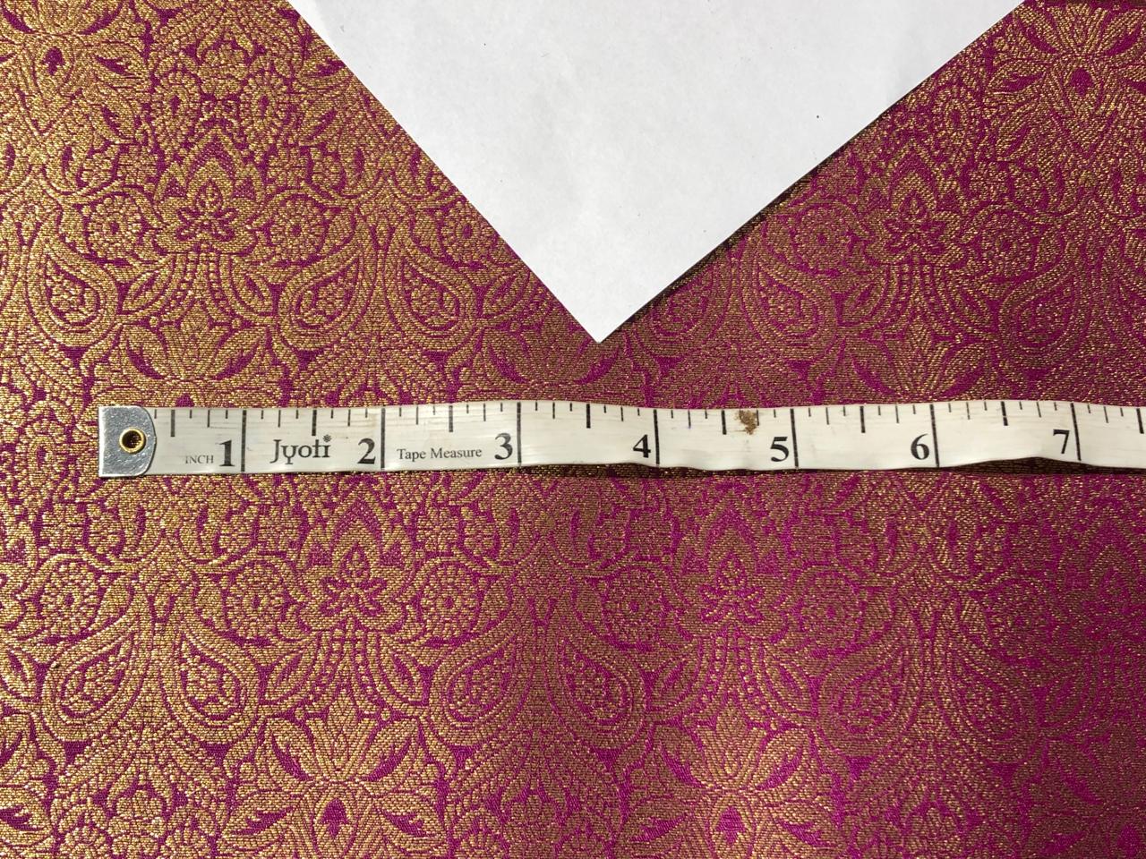 Silk Brocade fabric 44" wide INTRICATE JACQUARD available in 10 colors