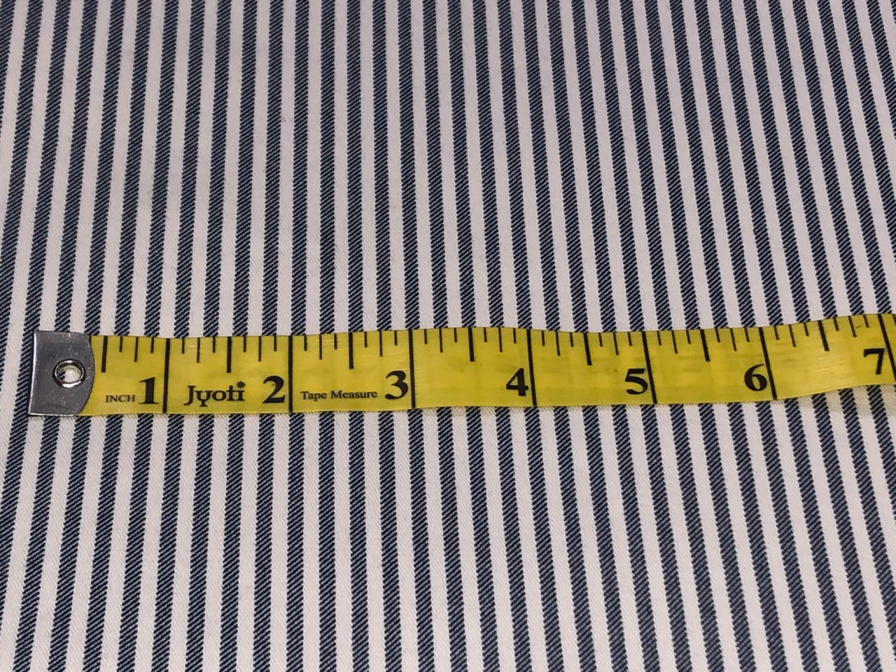 100% Cotton Denim  Fabric 58" wide available in ZIG ZAG DESIGN 3 COLORS white with black zigzag/white with navy zigzag and navy with white