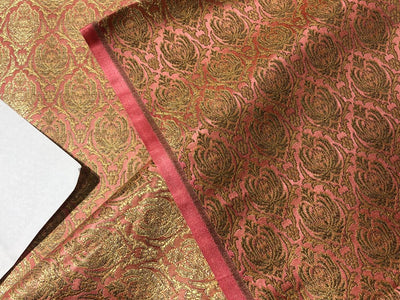 Silk Brocade fabric  jacquard  available in 2 colors mint and old rose BRO1000[4/5]