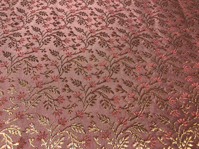 Silk Brocade fabric  pink floral   jacquard  BRO1004[1]