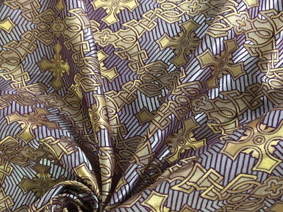 Brocade fabric VESTMENT 60" wide  available PURPLE ,LILAC AND METALIC GOLD  BRO970