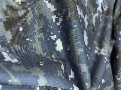 Woodland Green Digital Camouflage Nylon/Cotton Twill fabric 62" wide [16212]