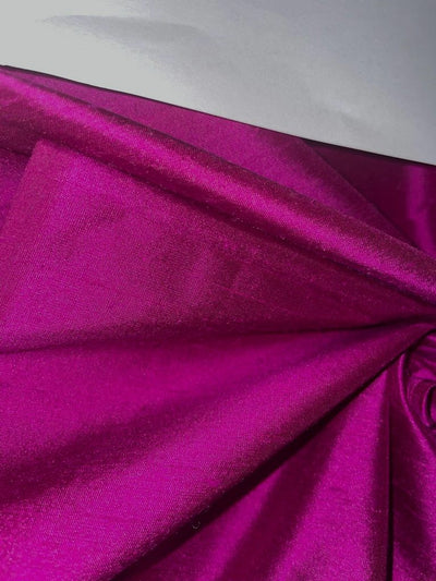 100% Pure SILK Dupioni FABRIC dark magenta color 54" wide DUP130[2]