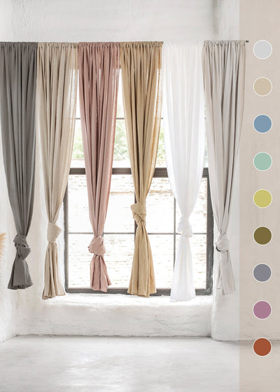 100% turkish Linen curtains