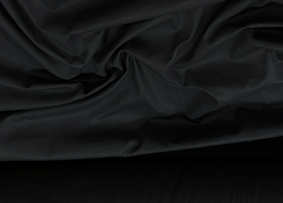 100% cotton poplin with fractional twill BLACK fabric 58" wide [16794]