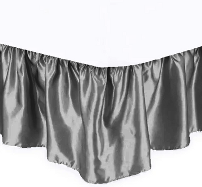 Pure Silk Satin Bed Skirt