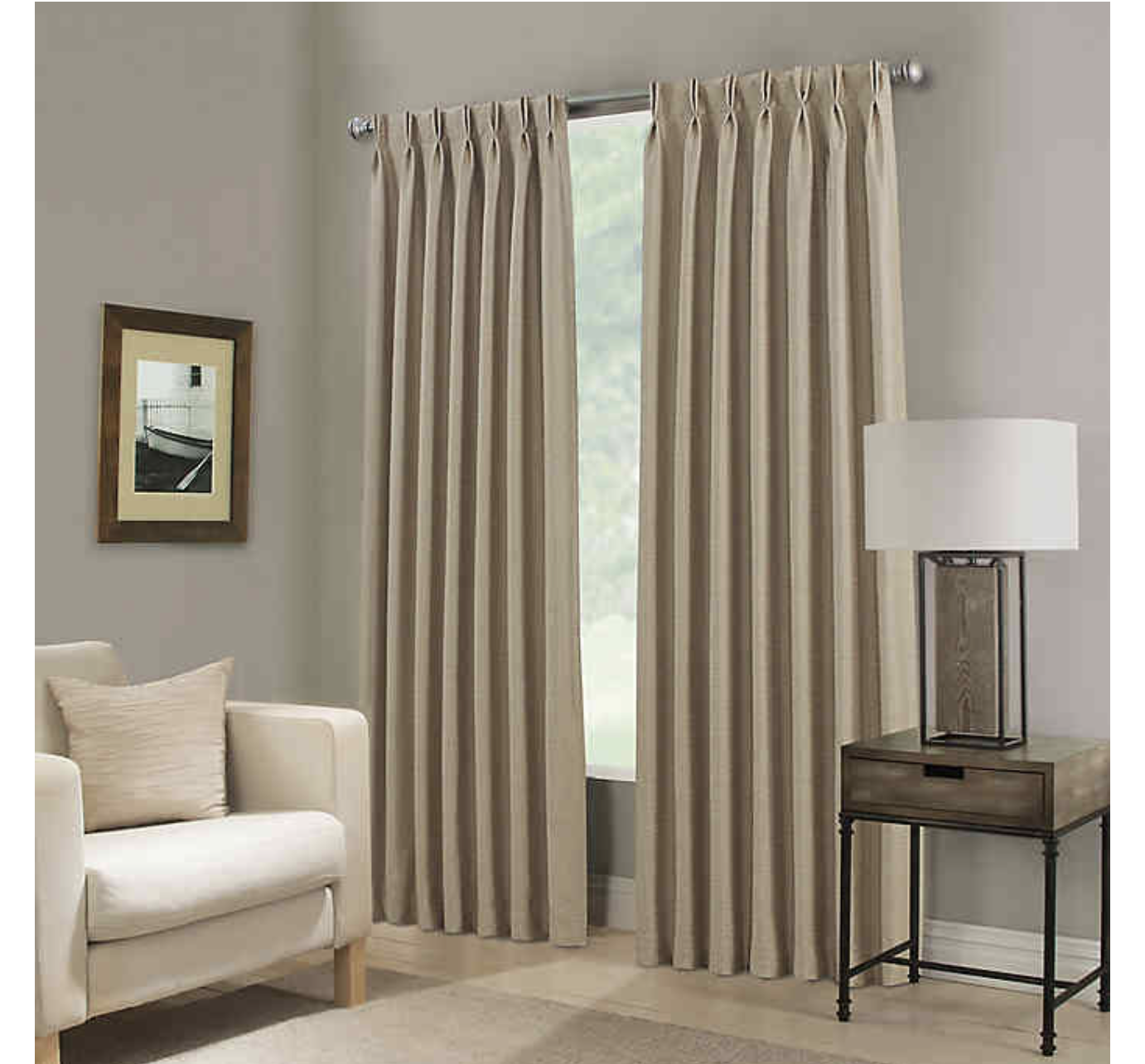 100% Silk Dupioni curtain