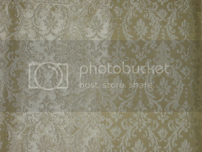 Spun Silk Brocade Fabric Butter Gold 44&quot;