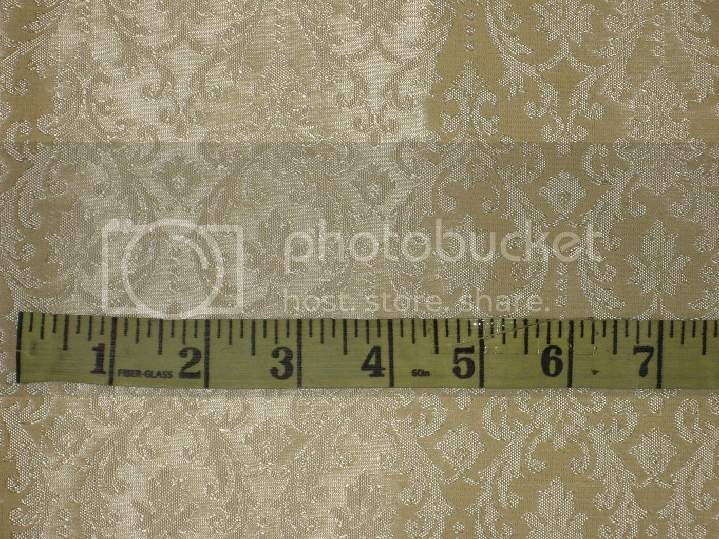 Spun Silk Brocade Fabric Butter Gold 44&quot;