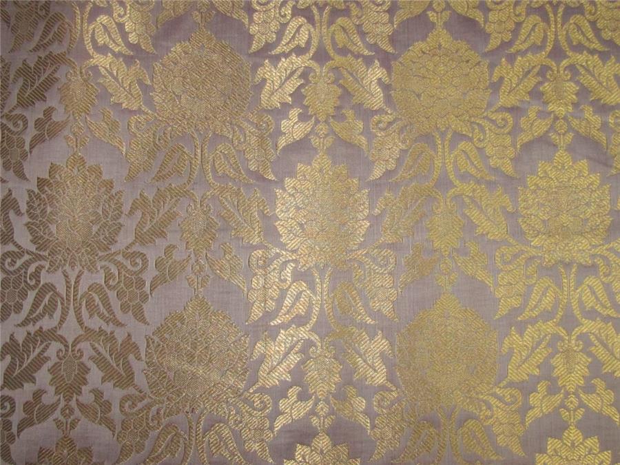 Brocade fabric Dusty rose pink x metallic gold color 44&quot;wide