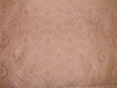 Brocade fabric Dusty pink x metallic gold color 44&quot; wide BRO616[3]