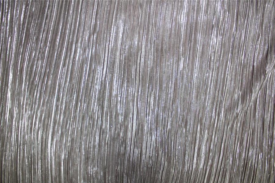 Nude Lurex Pleated Fabric ~ 58&quot; Wide