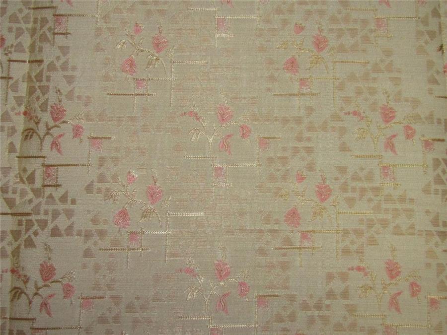 Brocade fabric Golden peach color 60&quot;wide