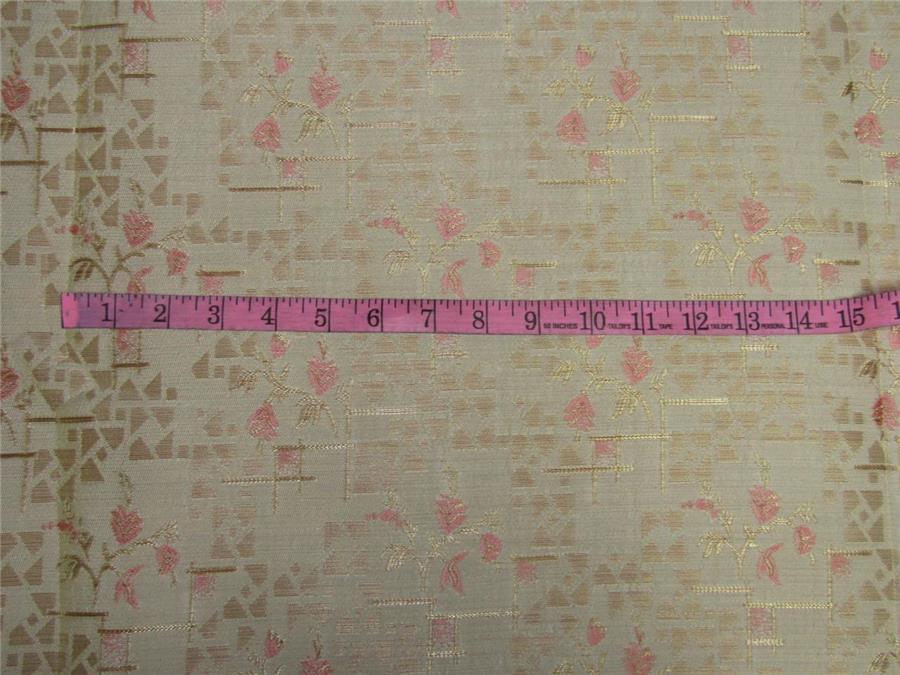 Brocade fabric Golden peach color 60&quot;wide