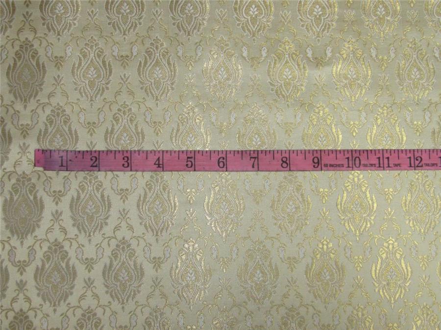 BROCADE FABRIC CHAMPAGNE X METALLIC GOLD COLOR 44&quot;WIDE