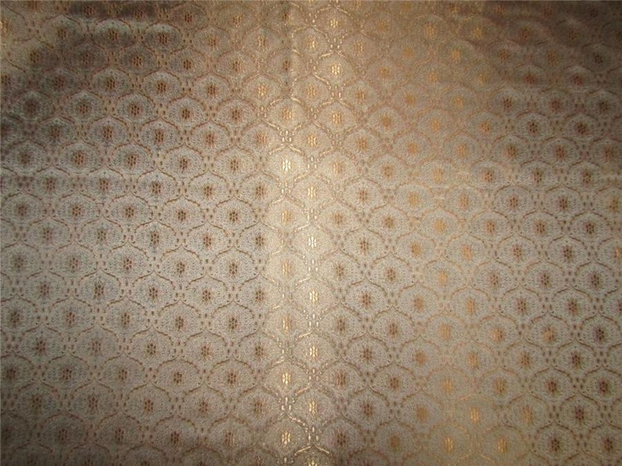 Brocade Fabric dark brown x grey color 44&quot; WIDE