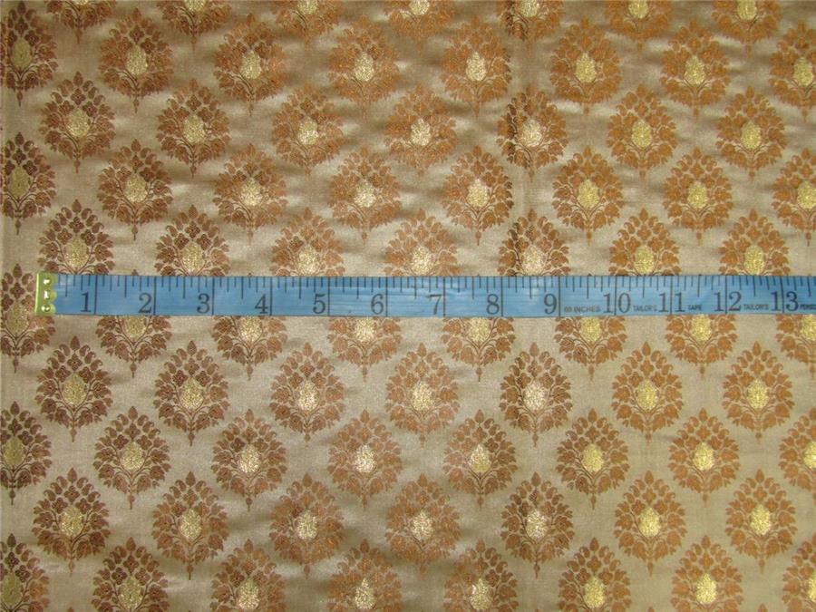 Brocade fabric brown x metallic gold 44" WIDE BRO654[6]