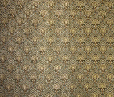 Silk brocade fabric gold x metallic gold 44" wide BRO657[4]