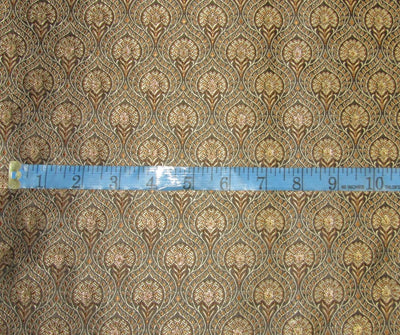 Silk brocade fabric gold x metallic gold 44" wide BRO657[4]