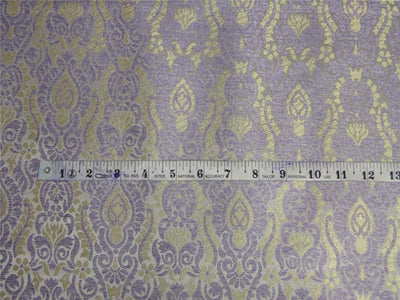 Brocade fabric silver lavender x light gold color 44" wide BRO650[3]